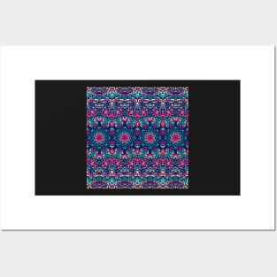 Ethnic Textile Print Seamless Pattern Posters and Art